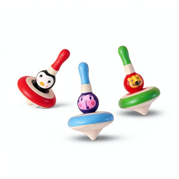 Shumee Animal Spinning Tops for Kids-4