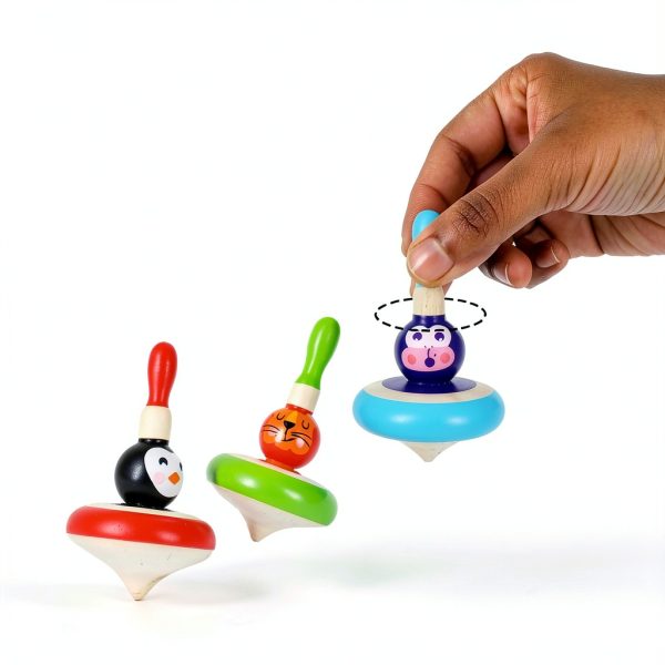 Shumee Animal Spinning Tops for Kids-3