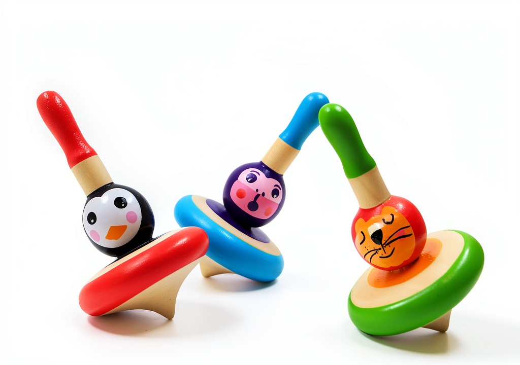 Shumee Animal Spinning Tops for Kids