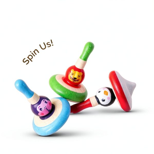 Shumee Animal Spinning Tops for Kids-5