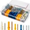 Drywall Anchors 350PCS Heavy Duty Kit Plasterboard Masonry Concrete-0