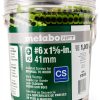 Metabo HPT #6 1-5/8-in Bugle Coarse Thread Drywall Screws 1000 Count-0